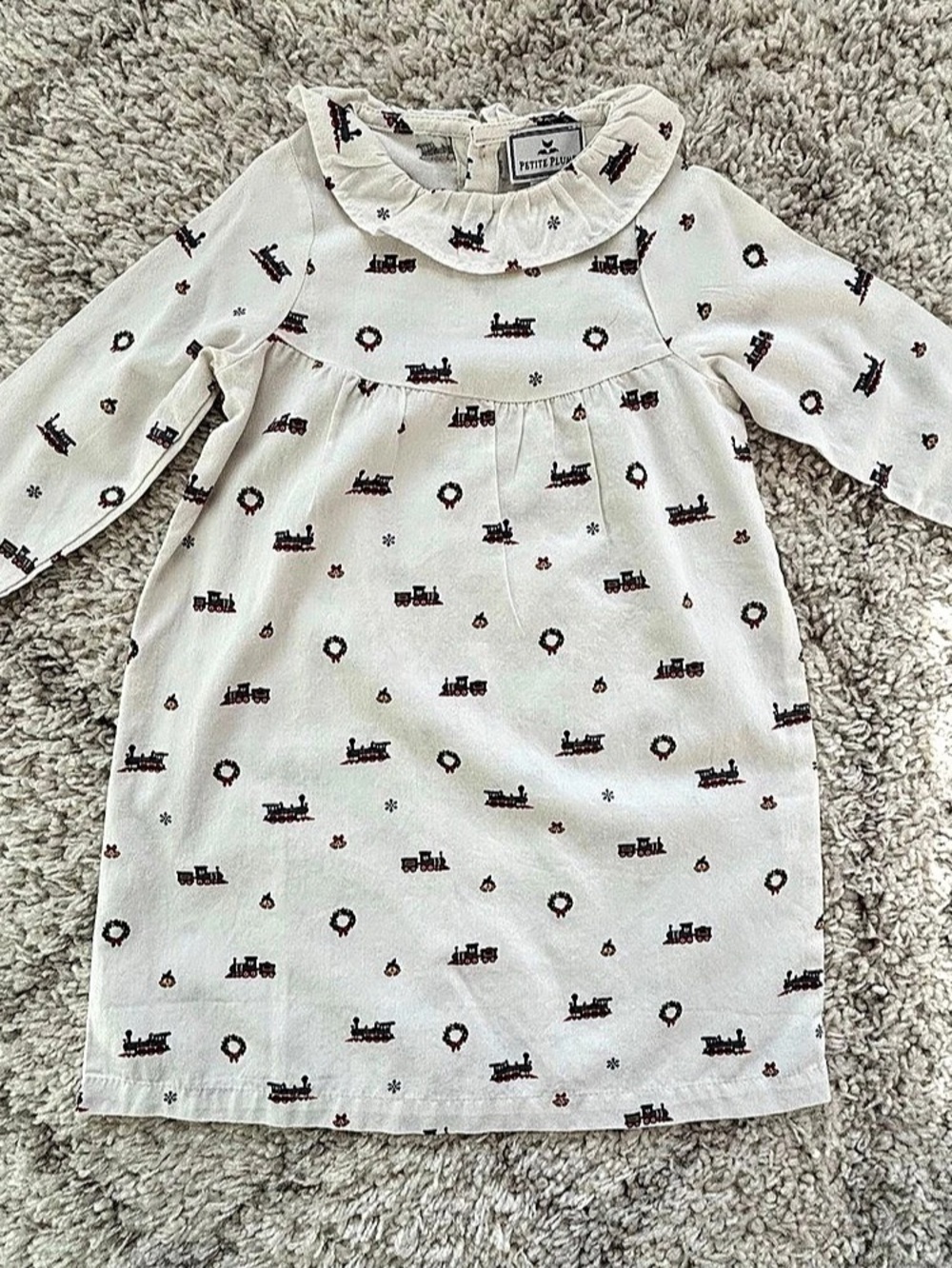 Petite Plume Girls Christmas Train Nightgown – Size 2 NWOT